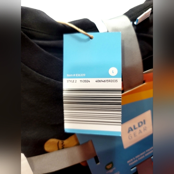 ALDI GEAR CHRISTMAS 2024 Men's L 2pc Cotton Blend Gingerbread Man Pajama Style 2 - Picture 5 of 12